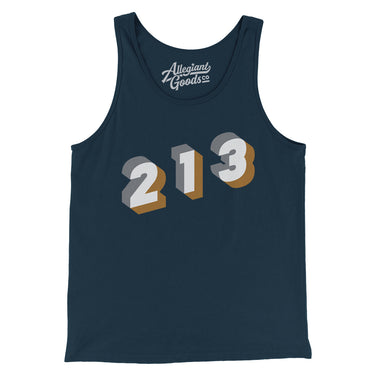 Los Angeles 213 Area Code Men/Unisex Tank Top-Allegiant Goods Co. Vintage Sports Apparel
