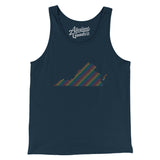 Virginia Pride State Men/Unisex Tank Top-Allegiant Goods Co. Vintage Sports Apparel