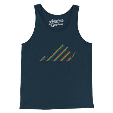 Virginia Pride State Men/Unisex Tank Top-Allegiant Goods Co. Vintage Sports Apparel