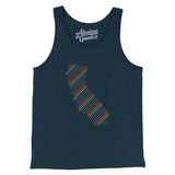 California Pride State Men/Unisex Tank Top-Allegiant Goods Co. Vintage Sports Apparel