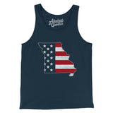 Missouri American Flag Men/Unisex Tank Top-Allegiant Goods Co. Vintage Sports Apparel