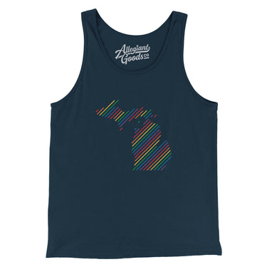 Michigan Pride State Men/Unisex Tank Top-Allegiant Goods Co. Vintage Sports Apparel