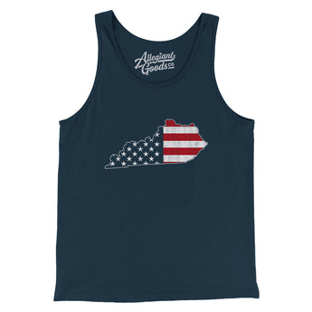 Kentucky American Flag Men/Unisex Tank Top-Allegiant Goods Co. Vintage Sports Apparel
