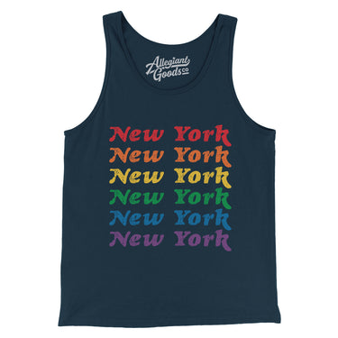 New York Pride Men/Unisex Tank Top-Allegiant Goods Co. Vintage Sports Apparel
