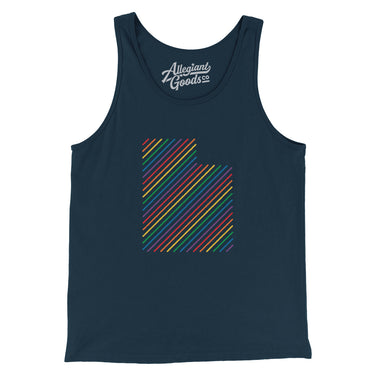 Utah Pride State Men/Unisex Tank Top-Allegiant Goods Co. Vintage Sports Apparel