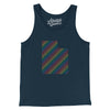 Utah Pride State Men/Unisex Tank Top-Navy-Allegiant Goods Co. Vintage Sports Apparel