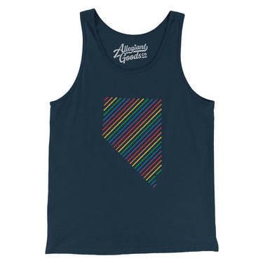 Nevada Pride State Men/Unisex Tank Top-Allegiant Goods Co. Vintage Sports Apparel