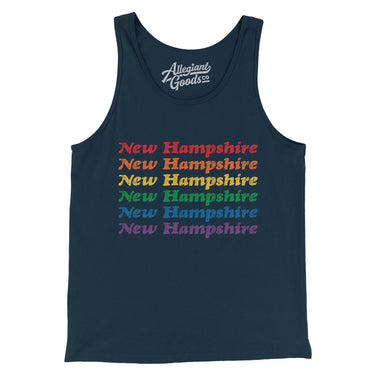 New Hampshire Pride Men/Unisex Tank Top-Allegiant Goods Co. Vintage Sports Apparel