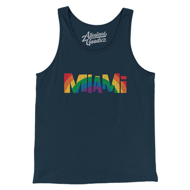 Miami Florida Pride Men/Unisex Tank Top-Allegiant Goods Co. Vintage Sports Apparel
