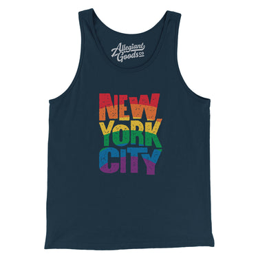 New York City Pride Men/Unisex Tank Top-Allegiant Goods Co. Vintage Sports Apparel