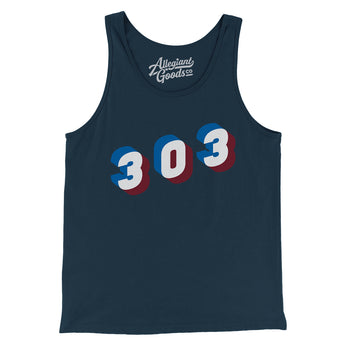 Denver 303 Area Code Men/Unisex Tank Top-Allegiant Goods Co. Vintage Sports Apparel