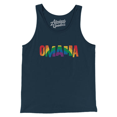 Omaha Nebraska Pride Men/Unisex Tank Top-Allegiant Goods Co. Vintage Sports Apparel