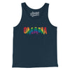 Omaha Nebraska Pride Men/Unisex Tank Top-Navy-Allegiant Goods Co. Vintage Sports Apparel