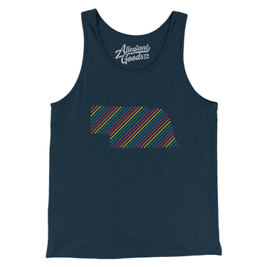 Nebraska Pride State Men/Unisex Tank Top-Allegiant Goods Co. Vintage Sports Apparel