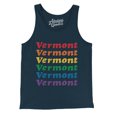 Vermont Pride Men/Unisex Tank Top-Allegiant Goods Co. Vintage Sports Apparel