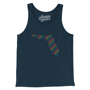 Florida Pride State Men/Unisex Tank Top-Allegiant Goods Co. Vintage Sports Apparel