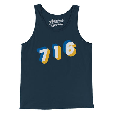 Buffalo 716 Area Code Men/Unisex Tank Top-Allegiant Goods Co. Vintage Sports Apparel