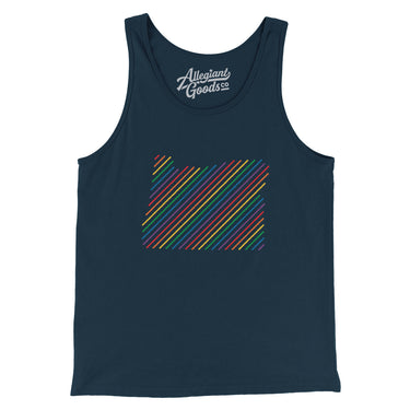 Oregon Pride State Men/Unisex Tank Top-Allegiant Goods Co. Vintage Sports Apparel