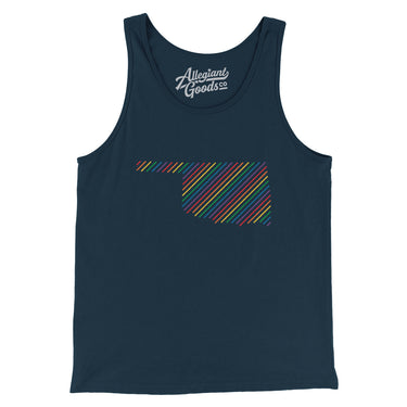 Oklahoma Pride State Men/Unisex Tank Top-Allegiant Goods Co. Vintage Sports Apparel