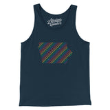Iowa Pride State Men/Unisex Tank Top-Allegiant Goods Co. Vintage Sports Apparel