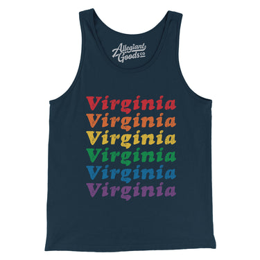 Virginia Pride Men/Unisex Tank Top-Allegiant Goods Co. Vintage Sports Apparel