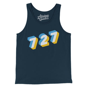 St. Petersburg 727 Area Code Men/Unisex Tank Top-Allegiant Goods Co. Vintage Sports Apparel