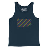 Pennsylvania Pride State Men/Unisex Tank Top-Navy-Allegiant Goods Co. Vintage Sports Apparel