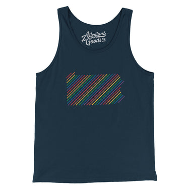 Pennsylvania Pride State Men/Unisex Tank Top-Navy-Allegiant Goods Co. Vintage Sports Apparel