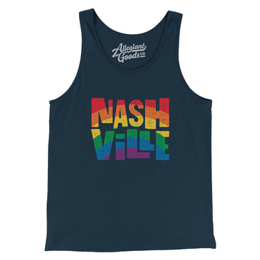 Nashville Tennessee Pride Men/Unisex Tank Top-Allegiant Goods Co. Vintage Sports Apparel