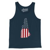 New Hampshire American Flag Men/Unisex Tank Top-Allegiant Goods Co. Vintage Sports Apparel