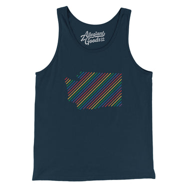 Washington Pride State Men/Unisex Tank Top-Allegiant Goods Co. Vintage Sports Apparel