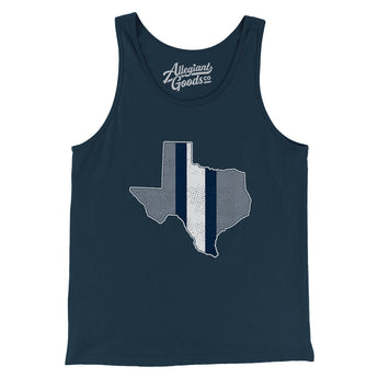 Texas Helmet Stripes Men/Unisex Tank Top-Allegiant Goods Co. Vintage Sports Apparel