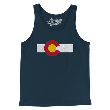 Colorado State Flag Men/Unisex Tank Top-Allegiant Goods Co. Vintage Sports Apparel