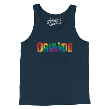 Orlando Florida Pride Men/Unisex Tank Top-Allegiant Goods Co. Vintage Sports Apparel