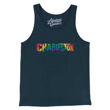 Charleston South Carolina Pride Men/Unisex Tank Top-Allegiant Goods Co. Vintage Sports Apparel