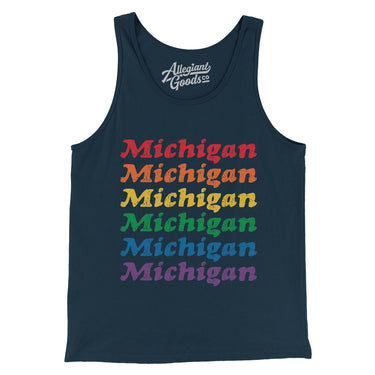 Michigan Pride Men/Unisex Tank Top-Allegiant Goods Co. Vintage Sports Apparel