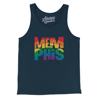 Memphis Tennessee Pride Men/Unisex Tank Top-Allegiant Goods Co. Vintage Sports Apparel