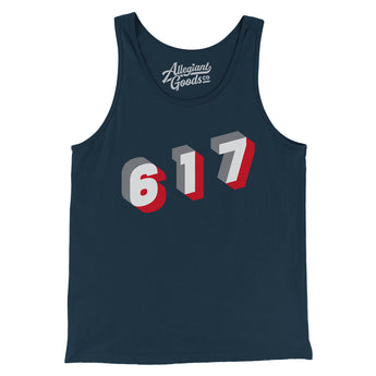 Boston 617 Area Code Men/Unisex Tank Top-Allegiant Goods Co. Vintage Sports Apparel