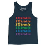 Illinois Pride Men/Unisex Tank Top-Allegiant Goods Co. Vintage Sports Apparel
