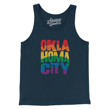 Oklahoma City Oklahoma Pride Men/Unisex Tank Top-Allegiant Goods Co. Vintage Sports Apparel