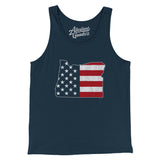 Oregon American Flag Men/Unisex Tank Top-Allegiant Goods Co. Vintage Sports Apparel
