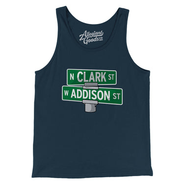 Addison & Clark Street Chicago Men/Unisex Tank Top-Allegiant Goods Co. Vintage Sports Apparel
