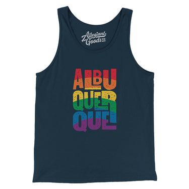 Albuquerque New Mexico Pride Men/Unisex Tank Top-Allegiant Goods Co. Vintage Sports Apparel