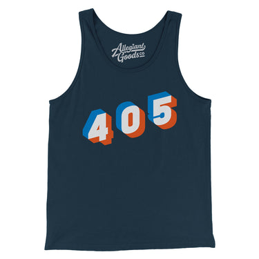 Oklahoma City 405 Area Code Men/Unisex Tank Top-Allegiant Goods Co. Vintage Sports Apparel