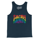 Sacramento California Pride Men/Unisex Tank Top-Allegiant Goods Co. Vintage Sports Apparel