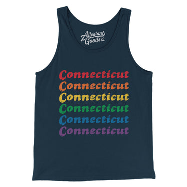 Connecticut Pride Men/Unisex Tank Top-Allegiant Goods Co. Vintage Sports Apparel