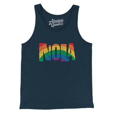 New Orleans Louisiana Pride Men/Unisex Tank Top-Allegiant Goods Co. Vintage Sports Apparel