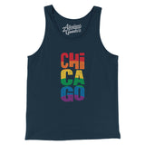 Chicago Illinois Pride Men/Unisex Tank Top-Allegiant Goods Co. Vintage Sports Apparel