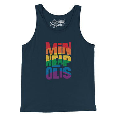 Minneapolis Minnesota Pride Men/Unisex Tank Top-Allegiant Goods Co. Vintage Sports Apparel