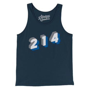 Dallas 214 Area Code Men/Unisex Tank Top-Allegiant Goods Co. Vintage Sports Apparel